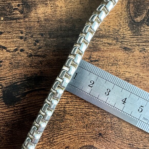 David Yurman XL Box Chain Necklace in Sterling Silver - 7.3mm - 20" - Picture 12 of 14